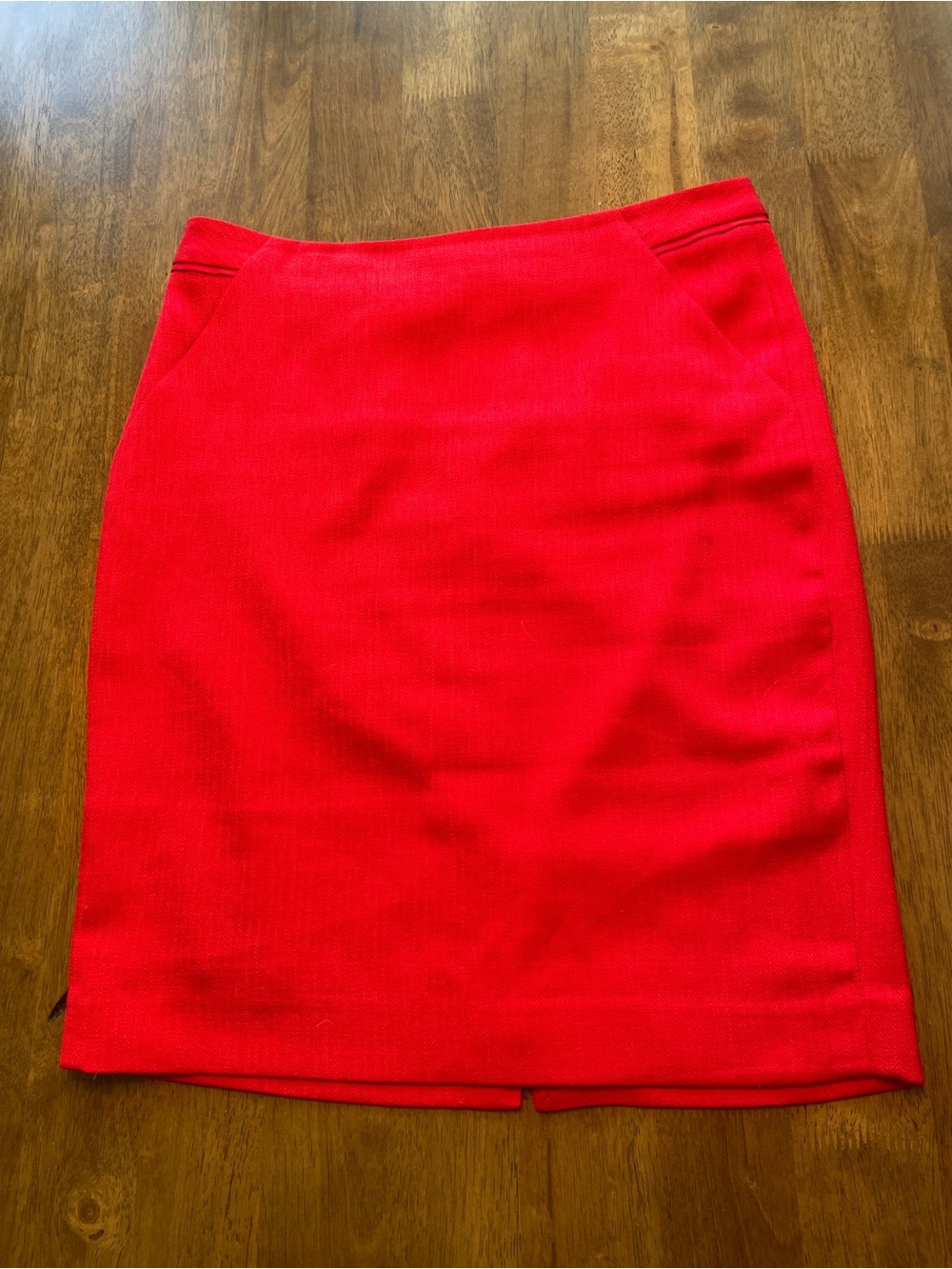 The Limited Bright Red High Waist Pencil Skirt Size 6 Lined Career Wear